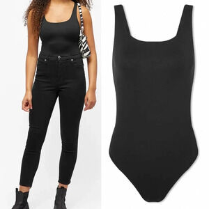 Good American The Modern Tank Bodysuit in Black Size 4 /‎ XL